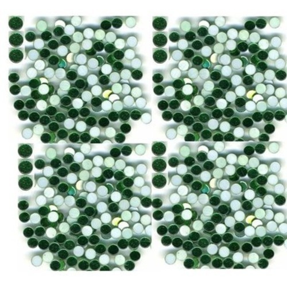 MIRROR  Hot Fix Nailheads EMERALD  Iron on  3mm 1gr